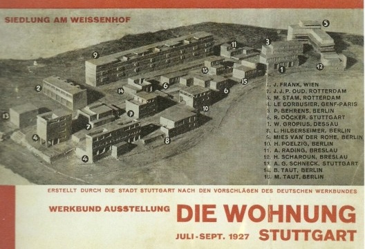 Weissenhofsiedlung, modelo, 1927<br />SOMMER, Kees. The Functional City. The CIAM and Cornelis van Eesteren, 1928-1960.  [Rotterdam: NAi Publishers, 2007, p. 20]
