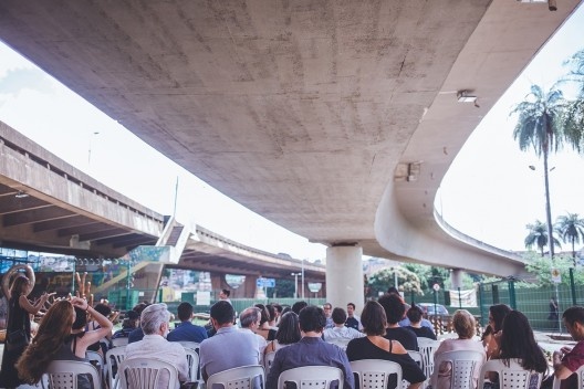 O Viaduto das Artes em Belo Horizonte, sede da Exposição “Outros Territórios”, curadoria e projeto expográfico Vazio S/A, abr. 2019/ jun. 2019<br />Foto Camila Rocha 