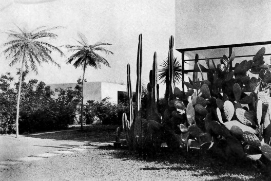 Casa da rua Santa Cruz, jardim com grupo de cactáceas, São Paulo SP. Gregori Warchavchik, 1927-28 [Acervo Gregori Warchavchik]