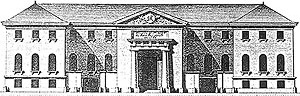Figura 10 – Elevação, Hospital St. Jacques du Haut Pas (C.-F. Viel, 1780) [THOMPSON, J. D. & GOLDIN, G.. The hospital: a social and architectural history. New Haven:]