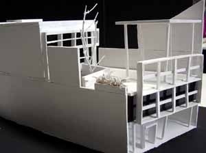 Maquete da casa Curuchet, de Le Corbusier. Estudantes de 2º semestre, Departamento de História e Teoria, UniRitter