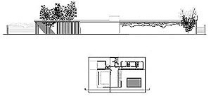 Fachada. Residência número “2”, Eduardo Corona. Acrópole nº 210, 1956