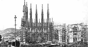 Igreja da SagradaFamília, Barcelona, 1897, Arquiteto Antoni Gaudí<br />www.gaudiclub.com 