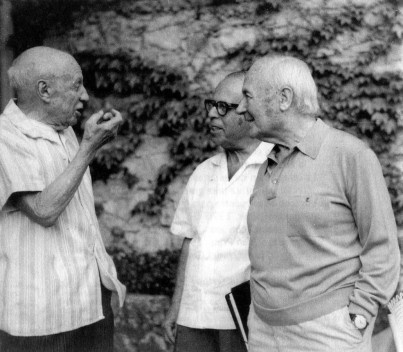 Pablo Picasso, Joan Miró e Josep Lluís Sert em Son Abrines [Foto divulgação]