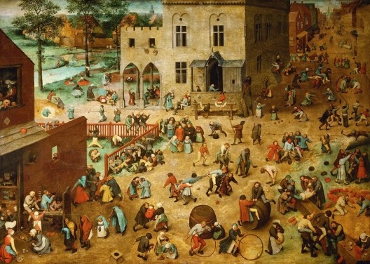 Pieter Bruegel (o velho), <i>Jogos de crianças</i>, 1560<br />Imagem divulgação  [Museu de História da Arte de Viena/Wikimedia Commons]
