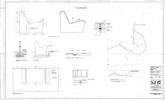 Residência dos Padres Claretianos, desenhos do projeto executivo, Batatais SP Brasil, 1984. Arquitetos Affonso Risi e José Mario Nogueira<br />Imagem divulgação  [Acervo FAU USP]