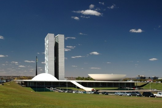 Congresso Nacional, Brasília DF. Arquiteto Oscar Niemeyer<br />Foto Frederico de Holanda 