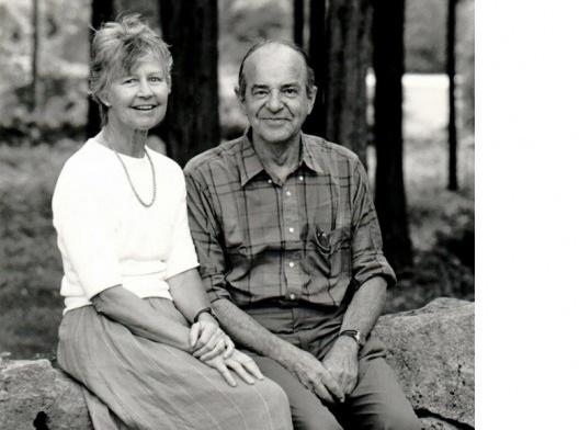 Christiane Crasemann Collins e George R. Collins em 1986<br />Foto divulgação  [Acervo família Collins]