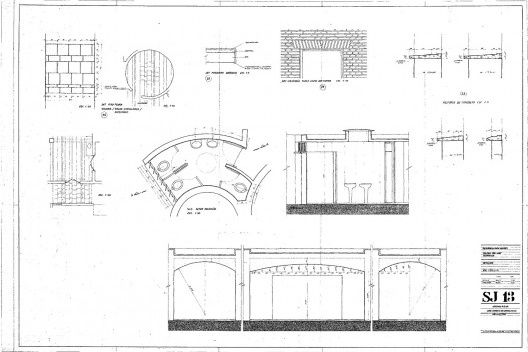 Residência dos Padres Claretianos, desenhos do projeto executivo, Batatais SP Brasil, 1984. Arquitetos Affonso Risi e José Mario Nogueira<br />Imagem divulgação  [Acervo FAU USP]