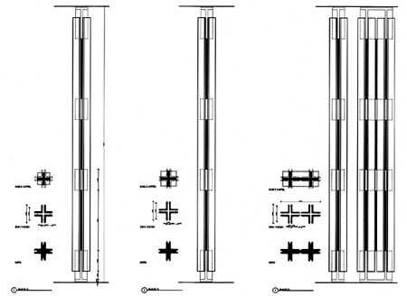 Desenho de técnico de pilar