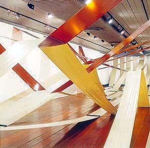 View of Elevated Ana Holck’s installation, Paço Imperial.