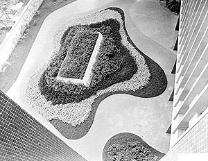 Edifício Prudência, São Paulo 1948. Rino Levi, arquitetura / Burle Marx, paisagismo e murais [Acervo Digital Rino Levi FAU PUC-Campinas]