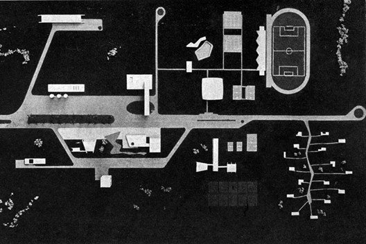 Concurso do Plano Piloto de Brasília, Centro cooperativo rural, 1957. Milton Ghiraldini e equipe, 5º colocado ex aequo