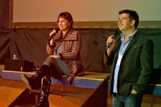 Diretora Marcela Lordy e curador André Costa, Move Cine Arte – Festival Internacional de Monte Verde<br />Foto Thalles Garbin 