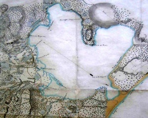 Fig. 1: “Plano da Lagoa Rodrigo de Freitas” 1809 [Arquivo do Exército]