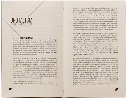 Ruth Verde Zein: Brutalist Connection – a refreshed approach to debates & buildings<br />Divulgação / divulgación  [Editora Altamira]