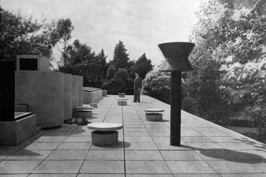 Vista de la cobertura de la casa [Revista Nuestra Arquitectura N8, agosto 1947]