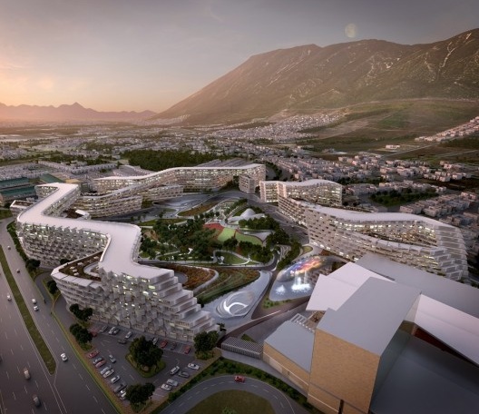 Esfera City Center. proyecto, Monterrey, México. Arquitecta Zaha Hadid<br />Imagen divulgación 
