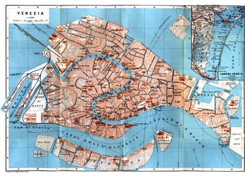 Mapa de Veneza, 1913.  [The University of Texas at Austin]