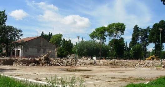 Demolición de la Casa de las Tejas<br />Foto Martín Fusco 