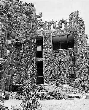 Casa del arquitecto Juan O'Gorman en el Pedregal de San Angel (demolida)<br />Foto Martín Alvarado Lara  [Arquivo Cedodal]