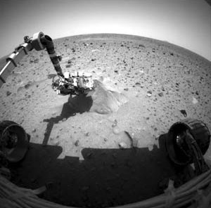 Robô Spirit em Marte [http://marsrovers.jpl.nasa.gov/home/index.html]