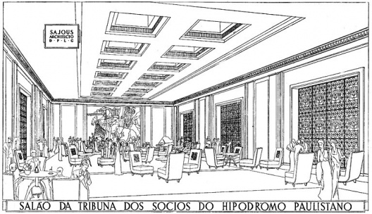 Hipódromo Jockey Club, Morumbi, São Paulo. Arquiteto Henri Sajous<br />Documento Yves Sajous Arquiteto 