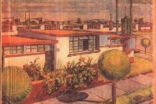 Croquis de Juan Legarreta de la Casa Obrera Mínima ganadora del concurso en 1932 [Revista: El Arquitecto, Órgano de la Sociedad de Arquitectos Mexicanos. Octubre de 1934. N]