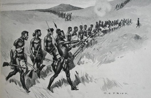 Charles Edwin Fripp. Guerra Zulu, 1879<br />Domínio público  [Wikimedia Commons]
