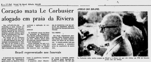Jornal do Brasil, 28 de agosto de 1965, página 8 (detalhe)<br />Imagem divulgação 