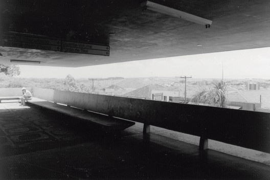 Estação Rodoviária de Jaú, belvedere e vista da cidade, Jaú SP, 1973. Arquiteto João Batista Vilanova Artigas<br />Acervo Marcos Faccioli Gabriel, 1998 