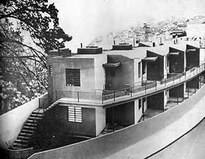 Vila Operária em Gamboa,Gregori Warchavchik e Lucio Costa, Rio de Janeiro, 1933. As vanguardas da primeira metade do século XX trazem definitivamente para o campo da arquitetura a composição do tecido urbano na forma de residências comuns