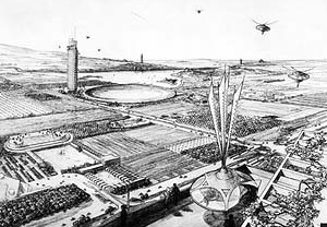 Broadacre City, arquiteto Frank Lloyd Wright
