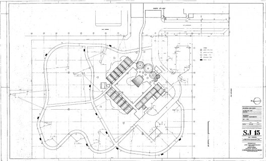 Residência dos Padres Claretianos, desenhos do projeto executivo, Batatais SP Brasil, 1984. Arquitetos Affonso Risi e José Mario Nogueira<br />Imagem divulgação  [Acervo FAU USP]