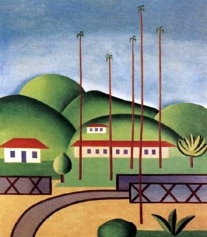 Palmeiras, 1925, Tarsila do Amaral. Óleo sobre tela, 86 X 73,5 cm [Coleção particular]