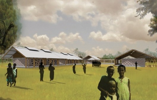 Imagem do projeto vencedor do concurso “Uma escola para Guiné-Bissau”<br />Imagem divulgação 