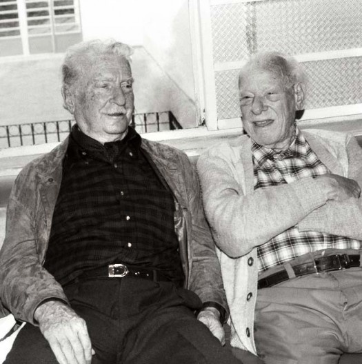 Bruno Giorgi e Alfredo Volpi, 1985<br />Foto divulgação  [Arquivo Leontina Giorgi]