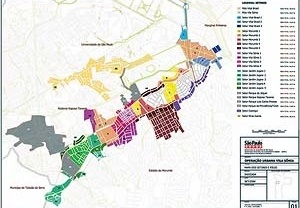 Operação Urbana Vila Sônia. Plano-Referência de Intervenção e Ordenação Urbanística. Ordenamento urbanístico: solo privado: setorização