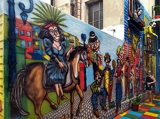 Grafites em Caminito, Buenos Aires/Argentina<br />Foto Adriana Idalina Rojas Gutierrez 