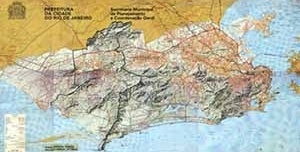 Mapa del Município de Rio de Janeiro, 1990. Instituto Pereira Passos, Prefeitura da Cidade do Rio de Janeiro