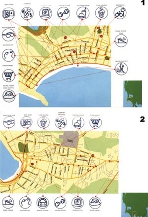 1. Mapa de trecho de Copacabana (p. 17). 2. Mapa de trecho de Botafogo (p. 21) 