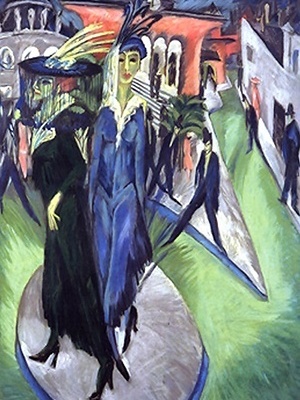 "Potsdamer Platz," por Ernst Ludwig Kirchner, óleo sobre tela, 1914