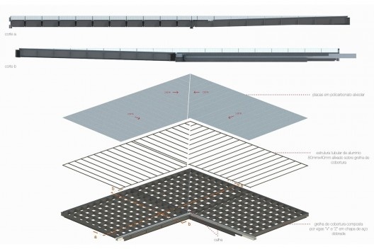 Arena da Juventude, cobertura em policarbonato, Parque Olímpico de Deodoro, Rio de Janeiro, RJ, Escritório Vigliecca & Associados<br />Imagem divulgação