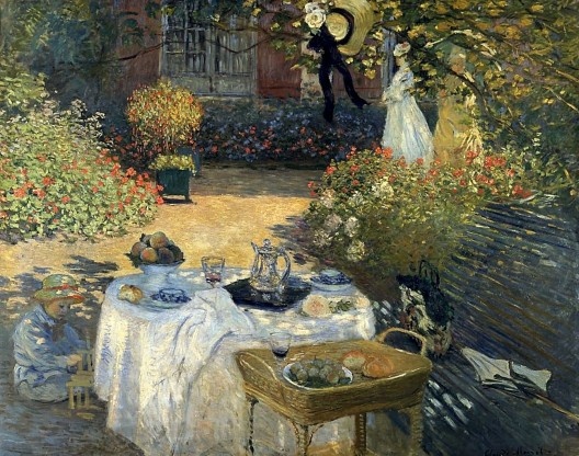 <i>Le déjeneur</i>, Claude Monet, 1873/74<br />Imagem divulgação  [Musée d’Orsay / E.G. Bührle Foundation]