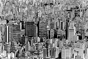 Vista do centro de São Paulo, 2003<br />Foto Lalo de Almeida 