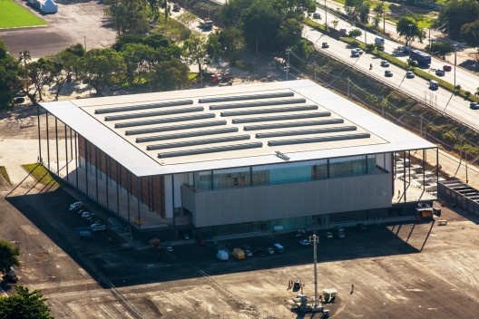 Construção da Arena da Juventude, Parque Olímpico de Deodoro, Rio de Janeiro, RJ, Escritório Vigliecca & Associados<br />Foto Gabriel Heusi  [Agência Heusi Action]