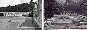 Vistas dos murais desenhados por Burle Marx e jardim [BARDI, 1964]