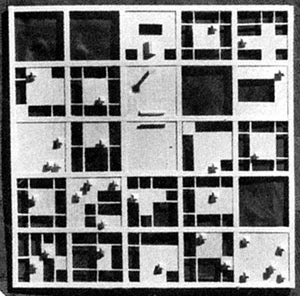 Noriaki Kurokawa, Modelo de Cidade Agrícola, 1961 [KEPES, Gyorgy (ed.), Structure in Art and Science, Londres, Studio Vista, 1965]