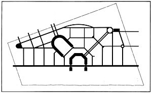 Fig. 04: Sistema de circulação principal de veículos [DPZ. Images Library. Courtesy of Duany Plater-Zyberk Co]