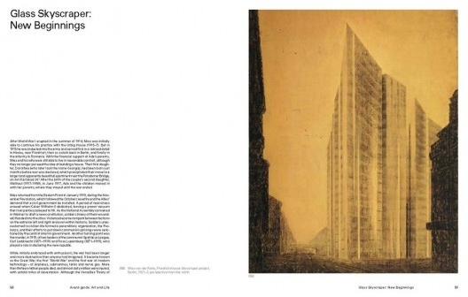 Página do livro<br />Imagem divulgação  [MERTINS, Detlef. Mies. Phaidon Press, London, 2014]